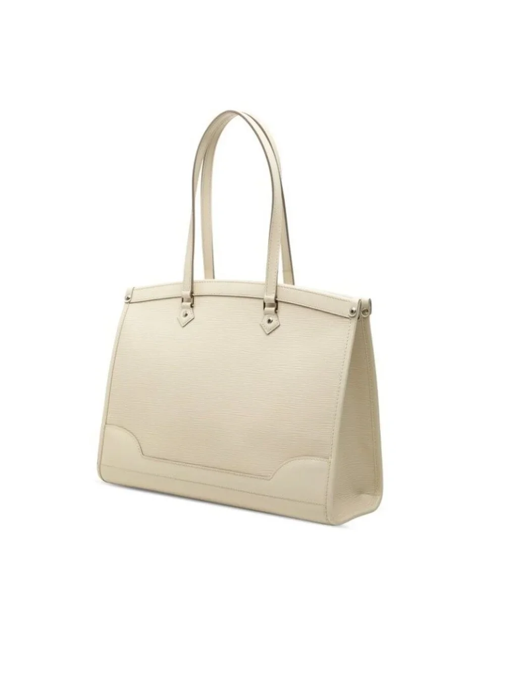 Louis Vuitton Epi Madeleine GM Tote Bag Ivoire White Leather